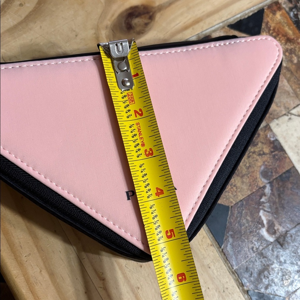 Prada Pink and Black Triangle Beauty Pouch - Picture 11 of 11